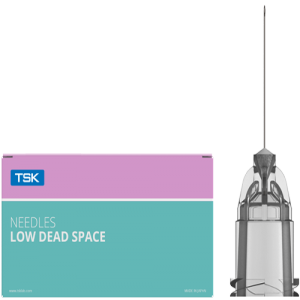 TSK Low Dead Space Hub Needle 33G x 13mm (1/2”) *LDS-33013*- 1 BOX OF 100