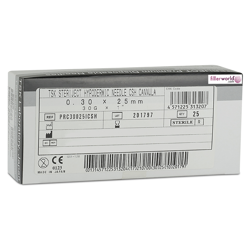 TSK Closed Single Hole Cannula 30G x 25mm (1”) PRC-30025ICSH- Box of 25 - Image 2